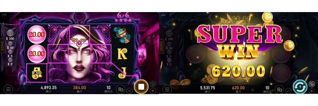 《美狄亞》老虎機：遊戲畫面5-6