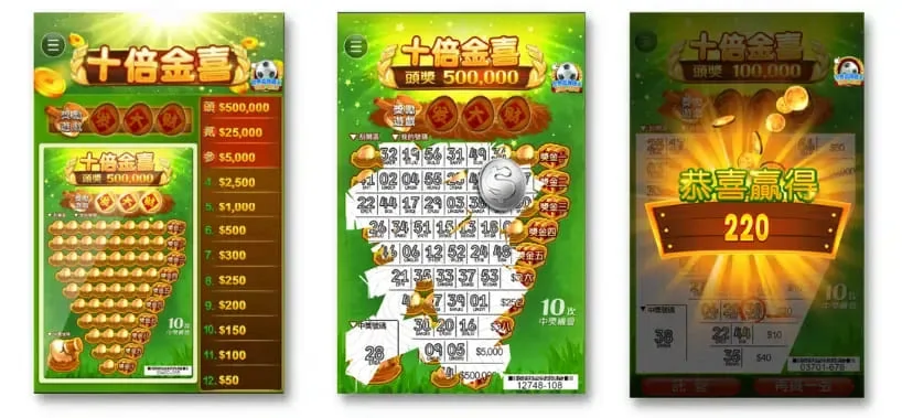 線上刮刮樂推薦（刮刮樂推薦4：十倍金喜）